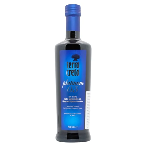Олія оливкова Terra Creta Platinum 0,3 Extra Virgin зі зниженим рівнем кислотності 0,5л