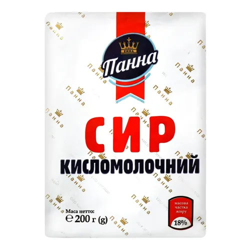 Сир кисломолочний 18% Панна м/у 200г
