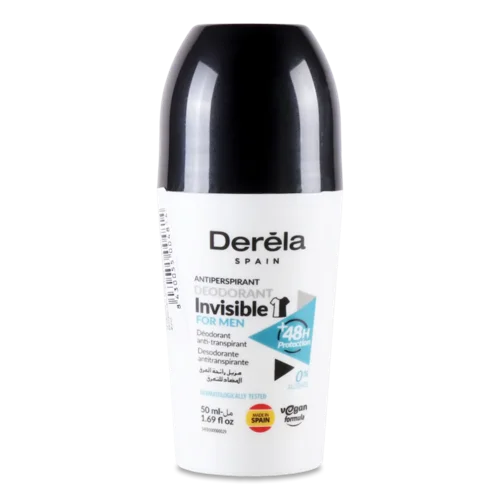 Дезодорант роликовий Derela Invisible чоловічий