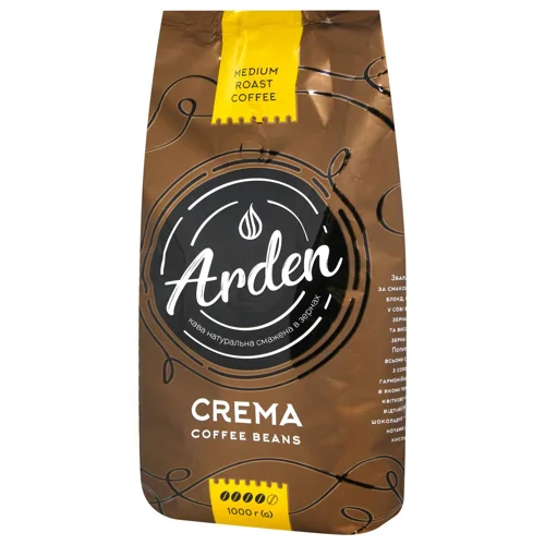 Кава в зернах Arden Crema натуральна смажена 1кг