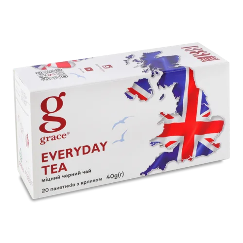 Чорний байховий чай, дрібний, Grace, к/у, 20х2г