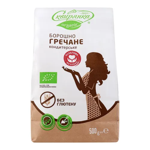 Борошно гречане кондитерське без глютену Сквирянка м/у 500г