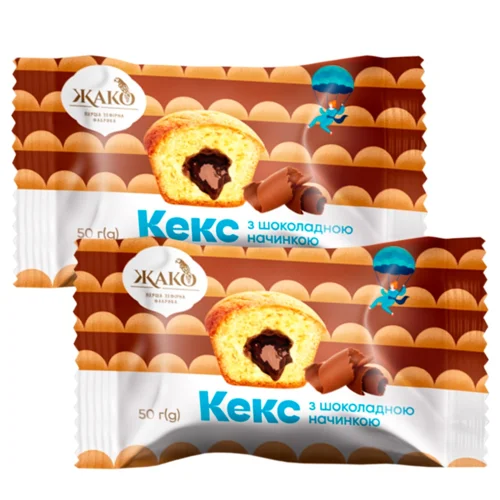 Кекс з шоколадною начинкою Жако кг