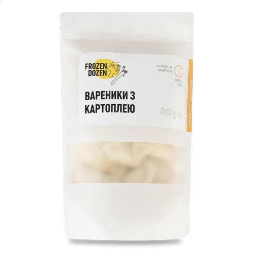 Вареники З Картоплею Заморожені Frozen, д/п, 300г