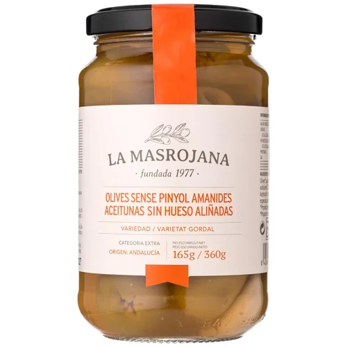 Оливки La Masrojana Гордаль мариновані без кісточки 360г