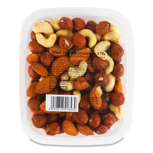 Мікс Горіхів Сушених, п/у, Вищого Ґатунку, 175г