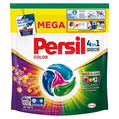 Капсули для прання Persil Discs Color Deep Clean 4в1 60шт