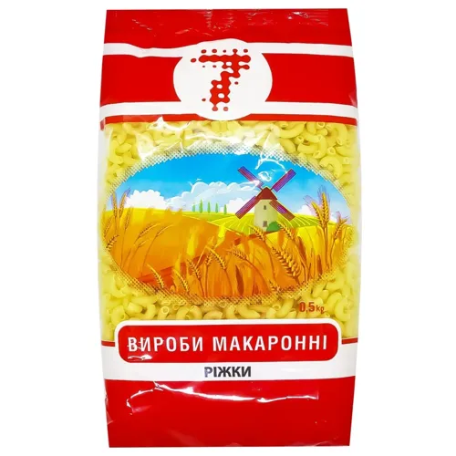 Макаронні вироби Семерка Ріжки гладкі 500г