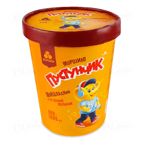 Морозиво Рудь Пустунчик зі згущеним молоком, 500г