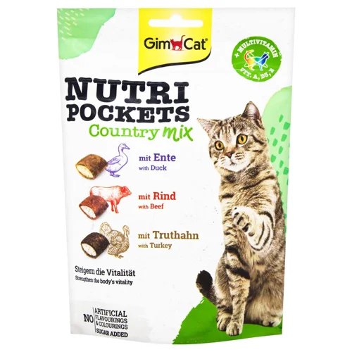 Ласощі для котів GimCat Nutri Pockets Кантрі мікс 150г