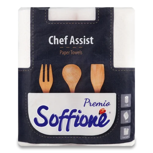 Рушники паперові 3-х шарові Chef Assist Premio Soffione, 2 шт
