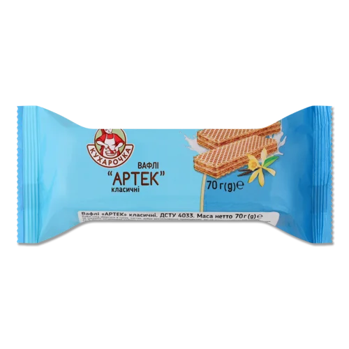 Вафлі Артек Класичні, В/ґ, 5-Шар, 70 Г
