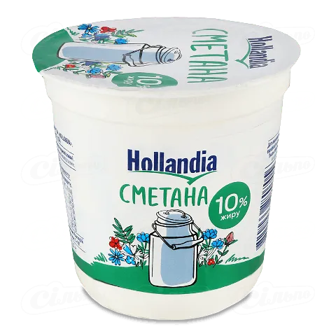 Сметана Hollandia 10%, 350г