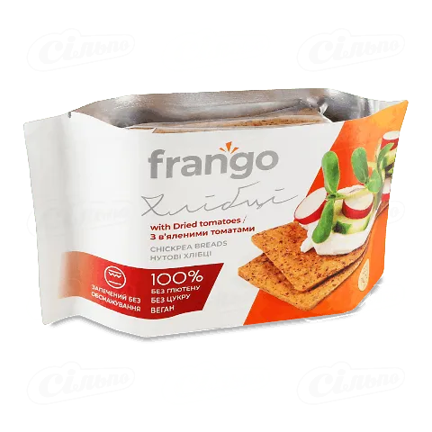 Хлібці ЛТ Frango нутові з в'яленими томатами, 100г