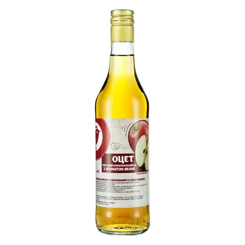 Оцет Ашан яблучний спиртовий 6% 0,5л