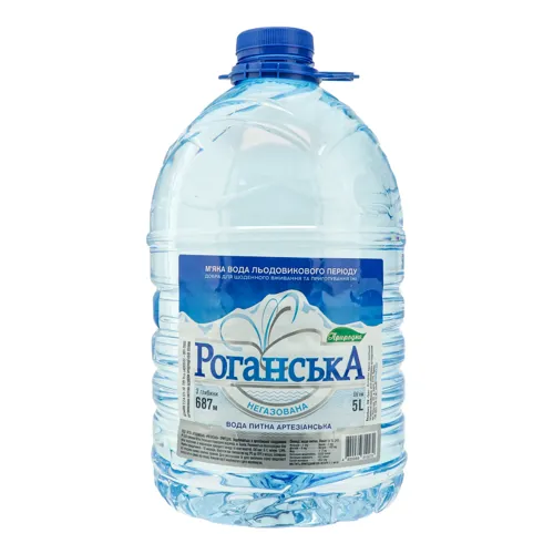 Вода питна негазована Роганська 5л