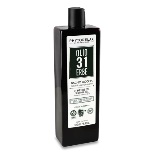 Гель для Душу Заспокійливий та Відновлюючий 31 Herbs Oil Vegan&Organic Phytorelax, 500мл
