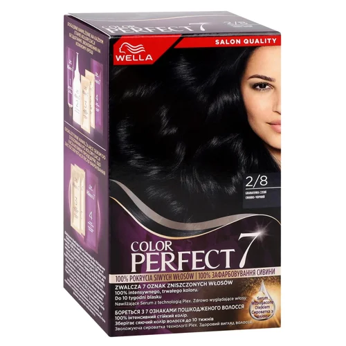 Фарба для волосся Wella Color Perfect 2/8 Синяво-чорний