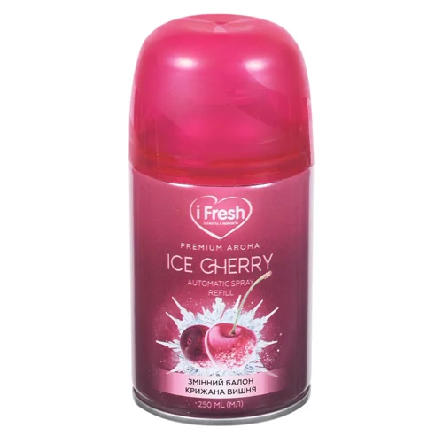 Балон змінний аерозольний iFresh Premium Aroma Ice Cherry 250мл