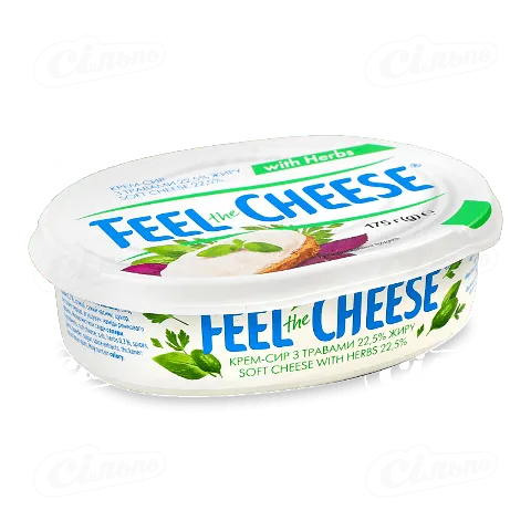 Сир Feel the Cheese вершковий з травами 22,5%, 175г