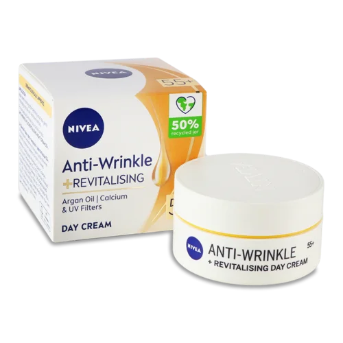 Крем для Обличчя Денний 55+ Anti-Wrinkle+Revitalising, Nivea, 50мл
