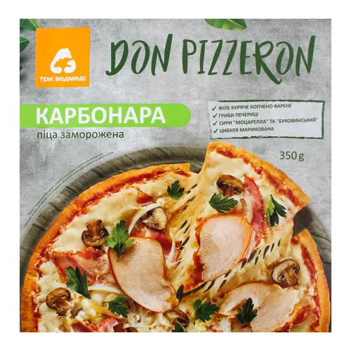 Піца заморожена Карбонара Don Pizzeron Три Ведмеді 350г