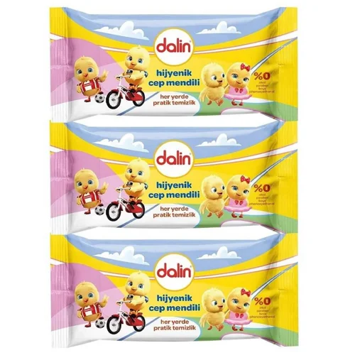 Серветки вологі Dalin 3*15шт