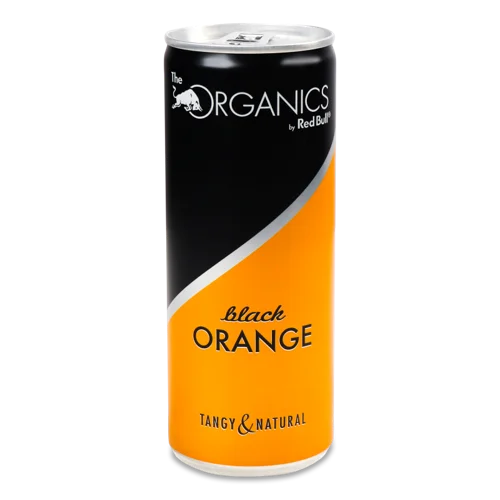 Напій Органікс Чорний Апельсин Б/Алк Газований, 0.33л, З/Б