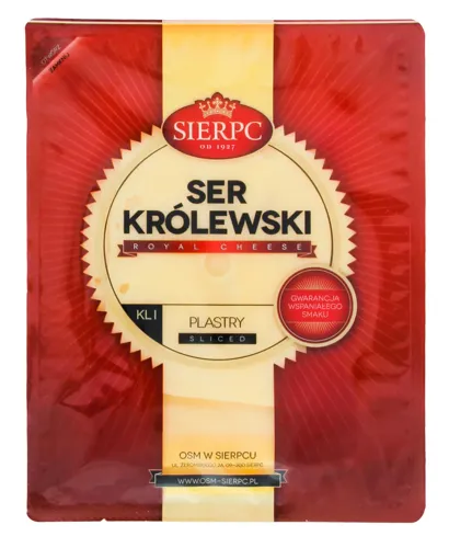 Сир 45% нарізка Krolewski Sierpc лоток 150г