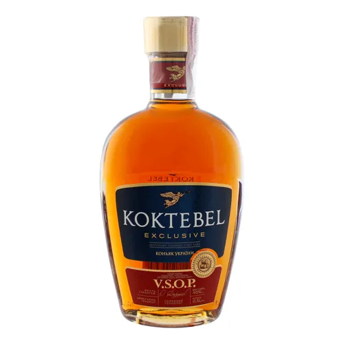 Коньяк 0.5л 40% ординарний 5 зірок Exclusive V.S.O.P Koktebel пл