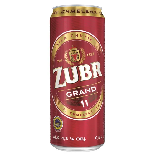 Пиво Zubr Grand світле 4,8% 0,5л