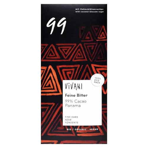 Шоколад Vivani Organic чорний 99% какао 100g