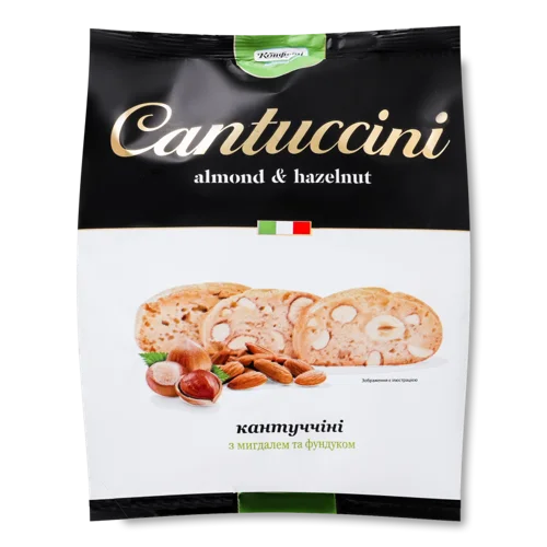 Печиво Здобне З Мигдалем Та Фундуком Кантуцчіні, М/у 200г