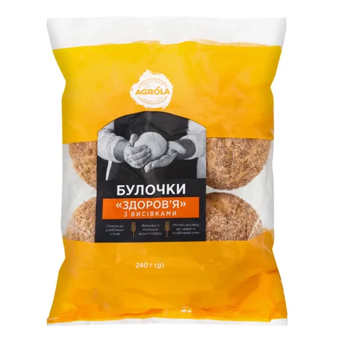 Булочки з висівками Здоров'я Agrola м/у 4х60г