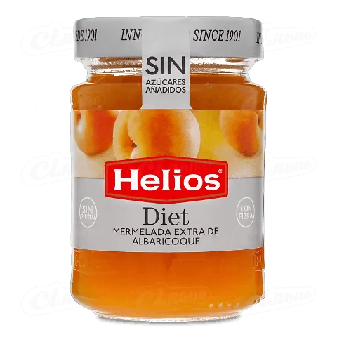Джем Helios з абрикосів без цукру, 280г
