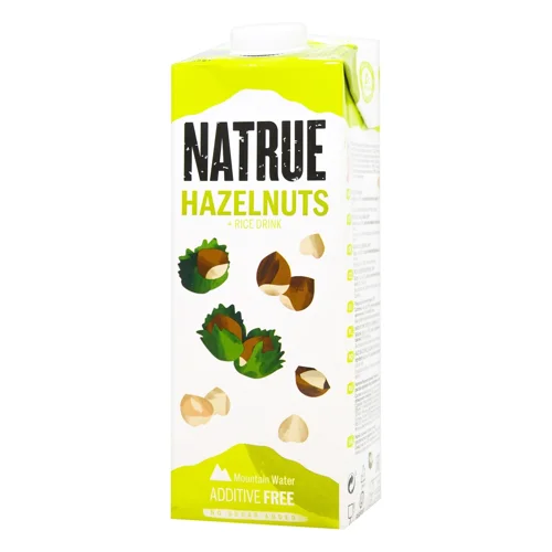 Напій рисово-горіховий Natrue Rice+Hazelnuts без додавання цукру 2% 1л
