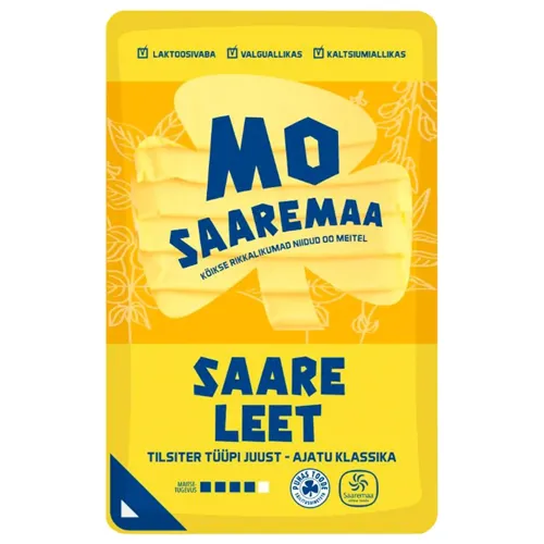 Сир Saaremaa Saare Leet Тільзітер без лактози та без глютену 26% 150г