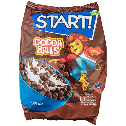 Сніданки сухі Start! Кульки з какао 500г