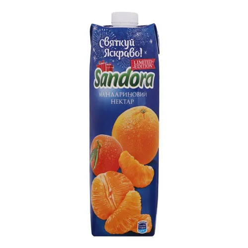 Нектар неосвітлений пастеризований Мандариновий Sandora т/п 0.95л