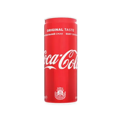 Напій безалкогольний сильногазований Coca-Cola з/б 0.25л