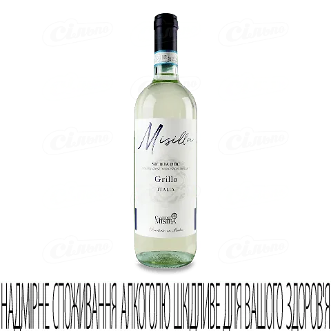 Вино Misilla Grillo біле сухе 12% 0,75л