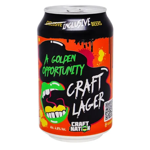 Пиво Craft Nation Craft Lager світле 4,8% 0,33л