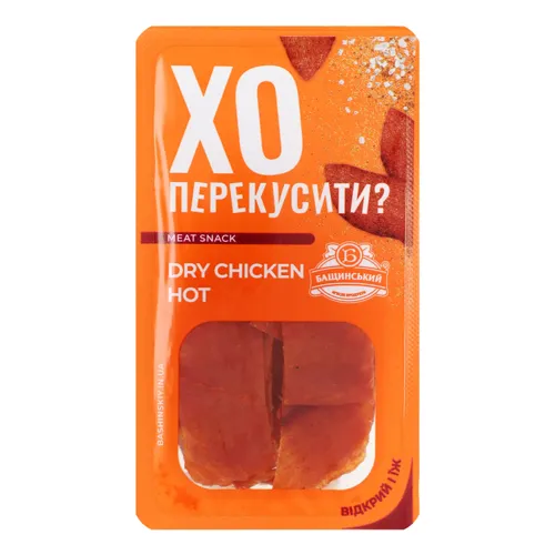Чіпси курячі Dry chicken hot Бащинський с/в п/у 0.05кг