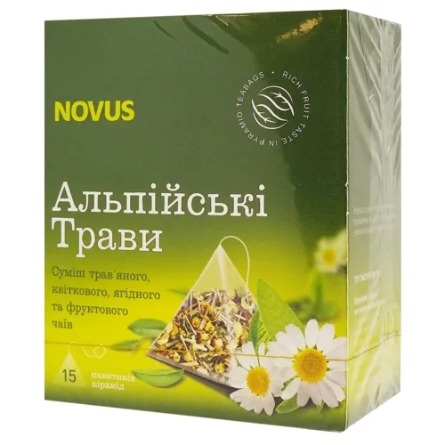 Чай фруктово-трав'яний Novus Альпійські трави 2г*15шт