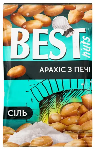 Арахіс смажений солоний Best nuts м/у 80г