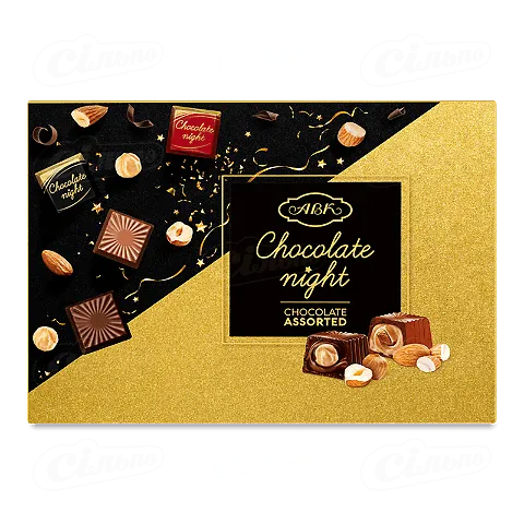 Цукерки «АВК» Chocolate Night Assorted шоколадні, 170г