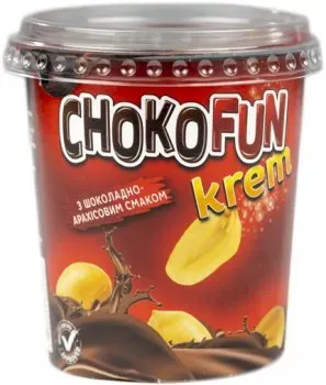 Паста Chocofun з арахісовим смаком склянка 400г
