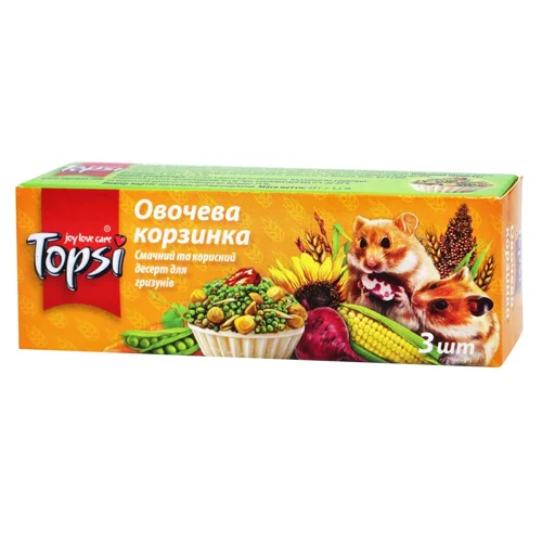Десерт для гризунів Topsi Овочева корзинка 45г