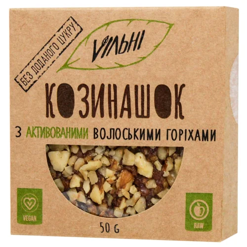 Козинак Vilьni з активованим волоським горіхом 50г
