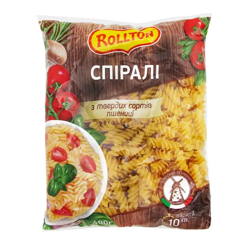 Вироби макаронні Спіралі Rollton м/у 400г